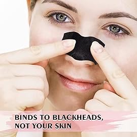 AUSLKA Blackhead Pore Strips,(70 Counts) Blackhead Remover-Deep Cleansing Charcoal Strips - Black Head Nose Strips -Black Head Remover