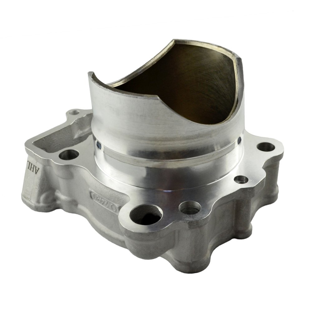 AHL Cilindro de 77mm, kit de juntas de culata, kit de pistón, filtro de aceite, filtro de combustible y tubo de aceite de 40cm compatible con Kawasaki KXF250 2009-2016