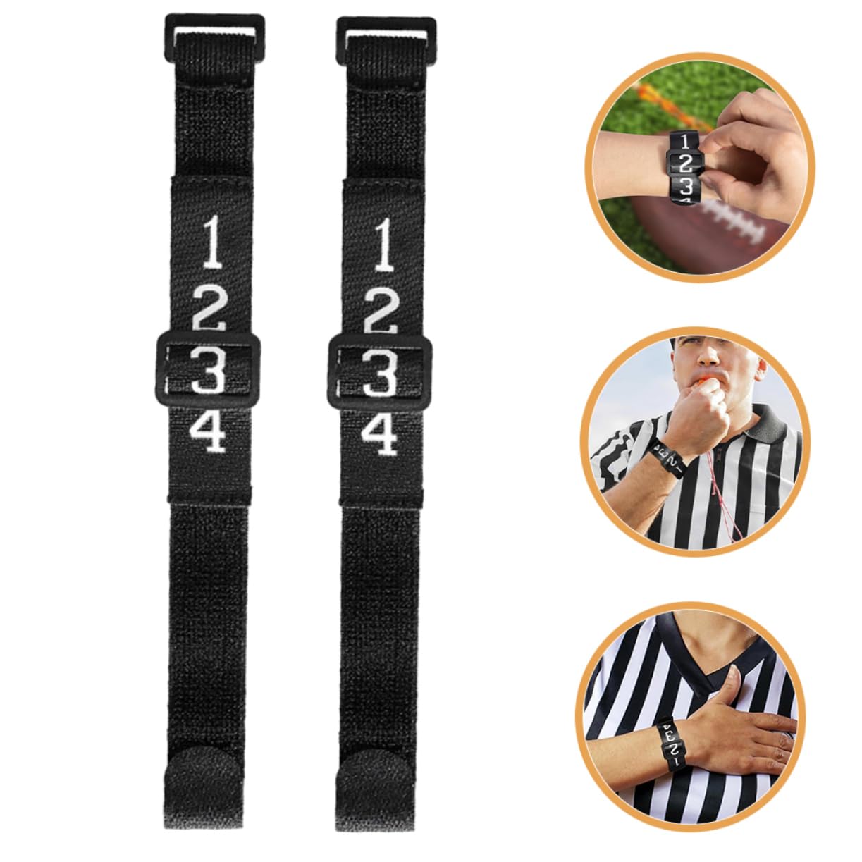 POPETPOP Accessory 2pcs Numbered Wristband Down Indicator Football Gear Comfortable