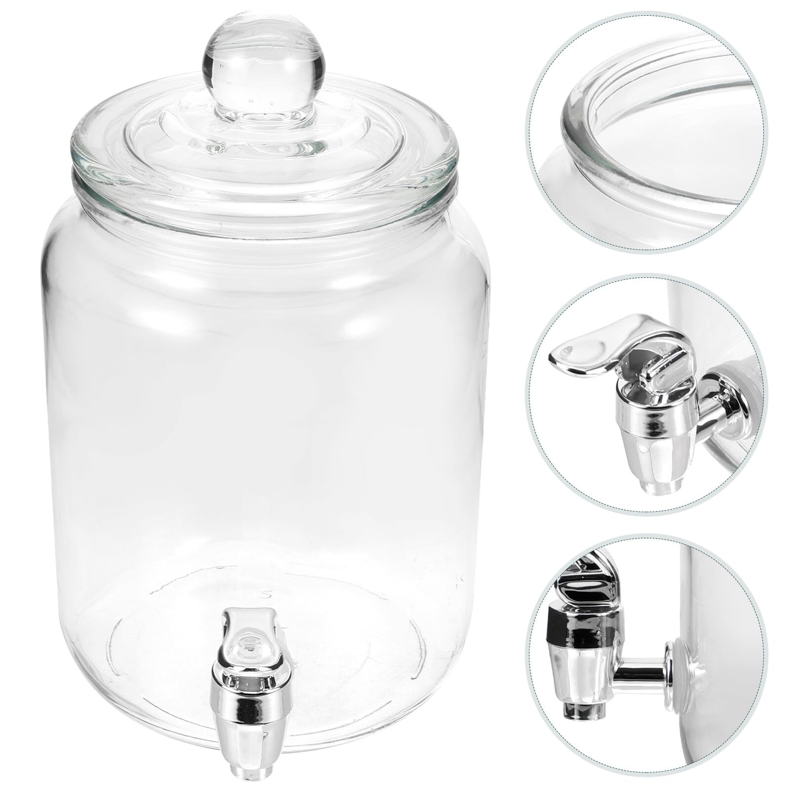 VALICLUD Distributeur De Boissons Verre Pour Vin De Fermentation Récipient Hermétique Pour Boissons Pichet à Infusion à Froid