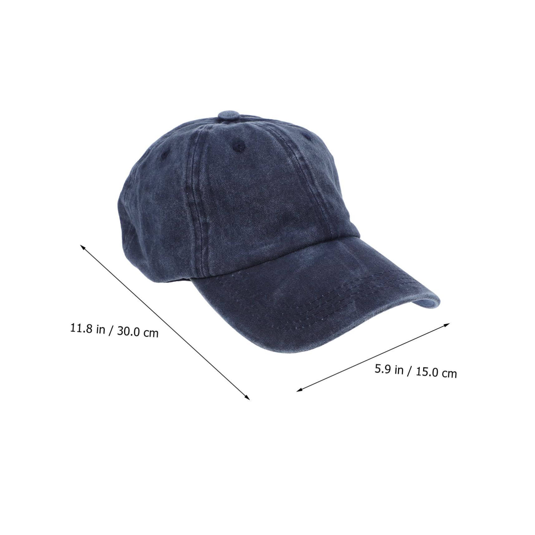 CALLARON Berretto da Baseball in Denim Cappelli Vintage da Uomo Caps Cappucci da Sole Cadetto Ha Raggiunto Il Picco Berretti per Le Donne Cappelli da Sole Cotone Blue