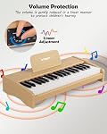 STRICH 37 Keys Kids Piano Keyboard, Digital Piano for Children, Oak Color, SEK-37