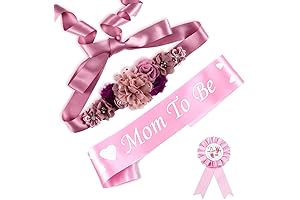 Mommy Sash: Mom-to-Be Keepsake Flower Belt for Baby Shower