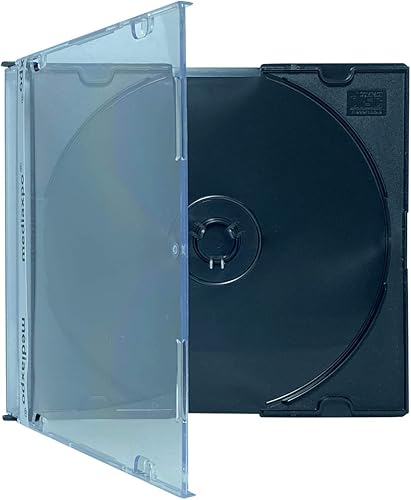 mediaxpo 10 estuches delgados negros para CD Jewel