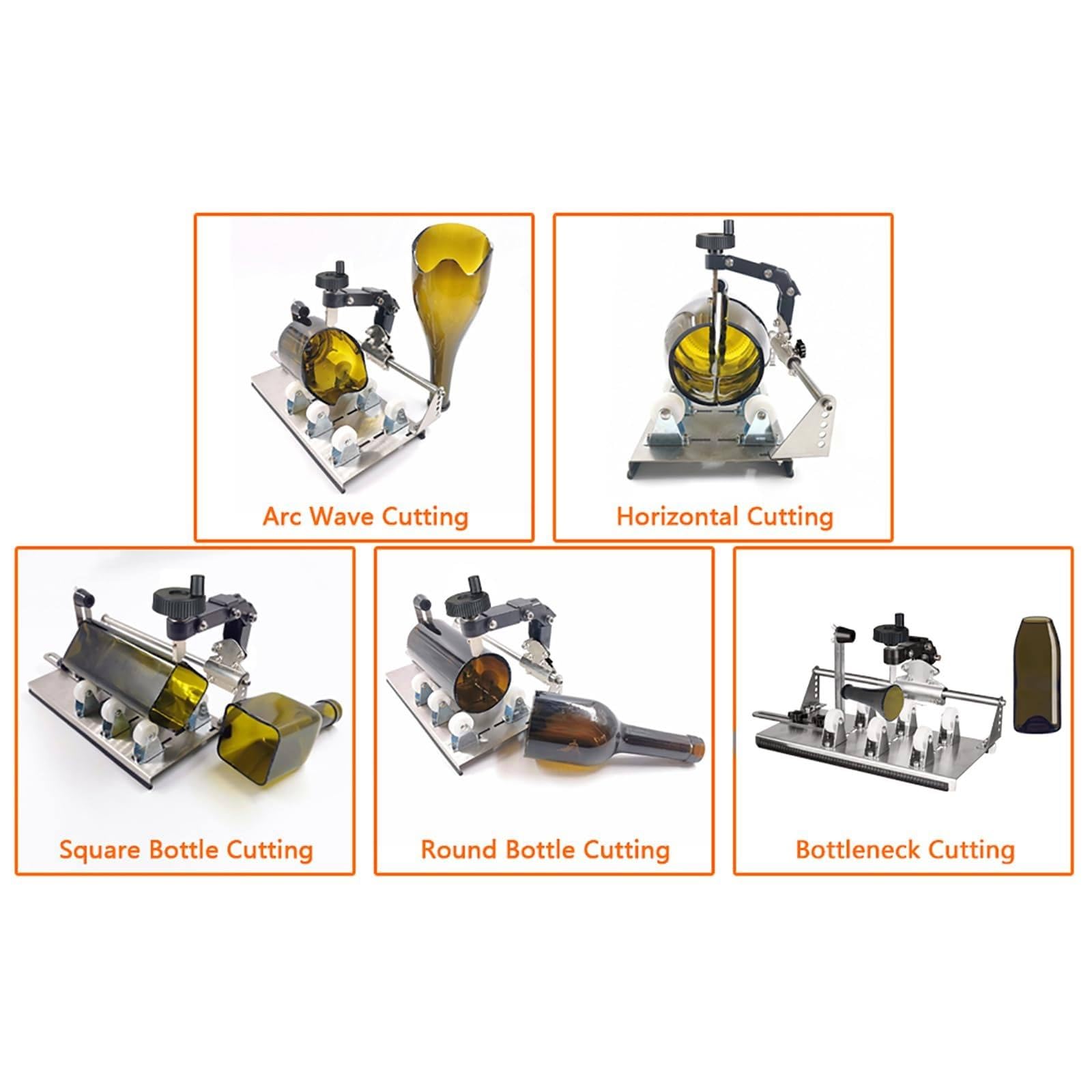 Kit Professionale Per Tagliare Bottiglie Di Vetro, Tagliavetro Di Precisione Fai Da Te, Per Bottiglie Quadrate, Rotonde E Irregolari, Strumenti Per Tagliare Bottiglie Wine Fix