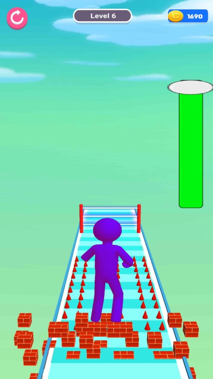 Tall and Scale Man Run 3D Casual Games Small Man Flip Hero Game Free