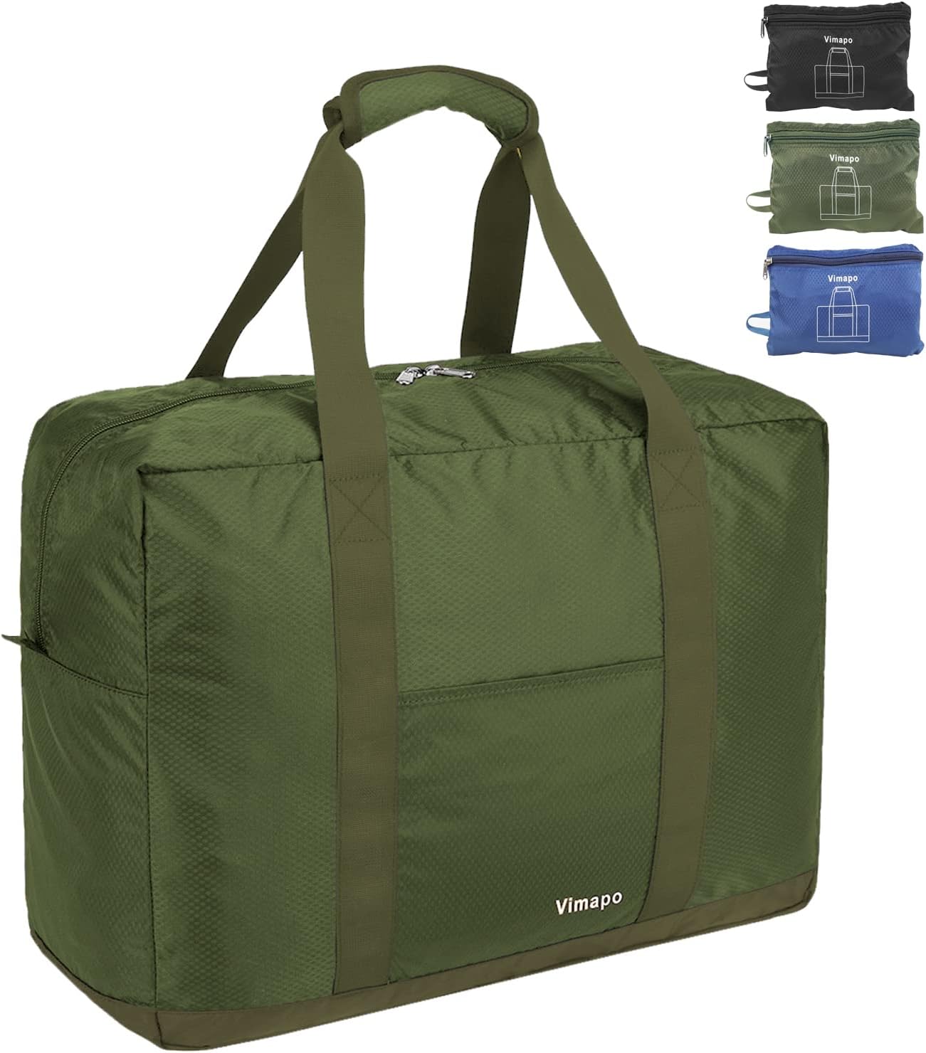 Vimapo Foldable Travel Duffle Bag 40L 18x14x8 inches Airline Underseat Lightweight