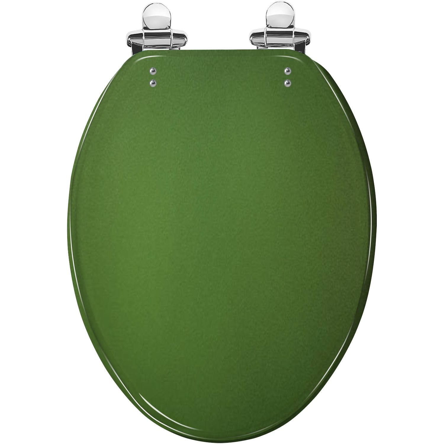 Gutuyehkea Multi10 Green Frosted Glass Toilet Seat Elongated Slow Close Quick-Release Hinges Easy Clean(Multi10)
