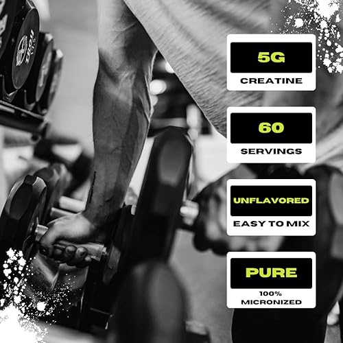 Miniatura 4 de Monohidrato de creatina premium  Polvo de creatina micronizada 5G por porción  60 porciones  300G