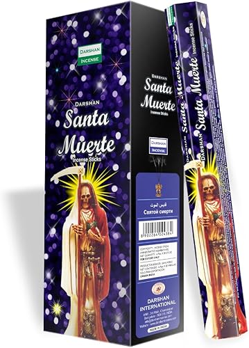 Miniatura 1 de 1 Santa Muerncense1 Santa Muerte Black  Caja de 120 palos  Darshan Incense1 Santa Muerte negro  Caja de 120 palos  Darshan Incense1 Santa Muerte