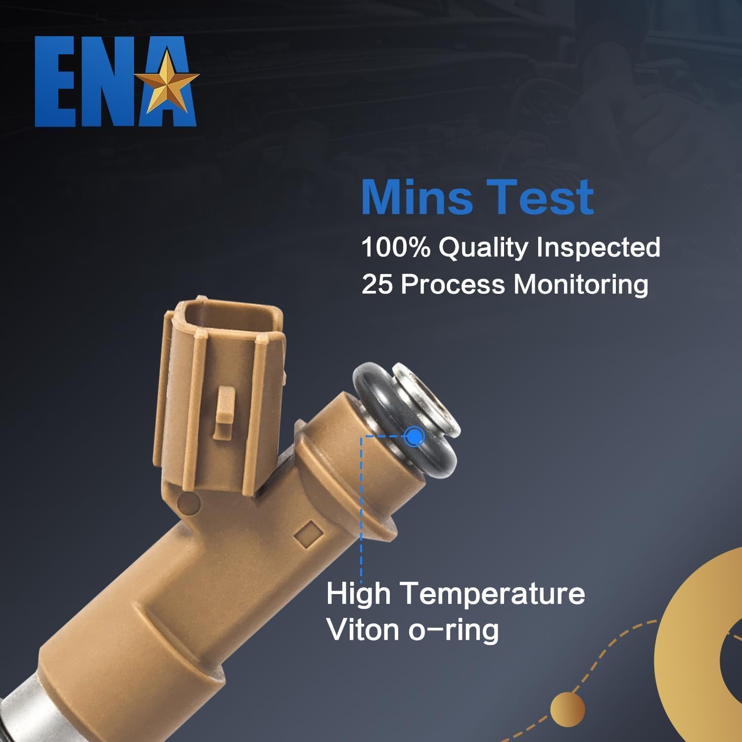 ENA Fuel Injector Replace for FJ1087 23209-39215 2320939215 Compatible with Toyota 4Runner FJ Cruiser Tundra V6 4.0L 2010 2011 2012 2013 2014 2015 2016 2017 2018 2019 2020 2021 2022 V6 4.0L, Set of 6