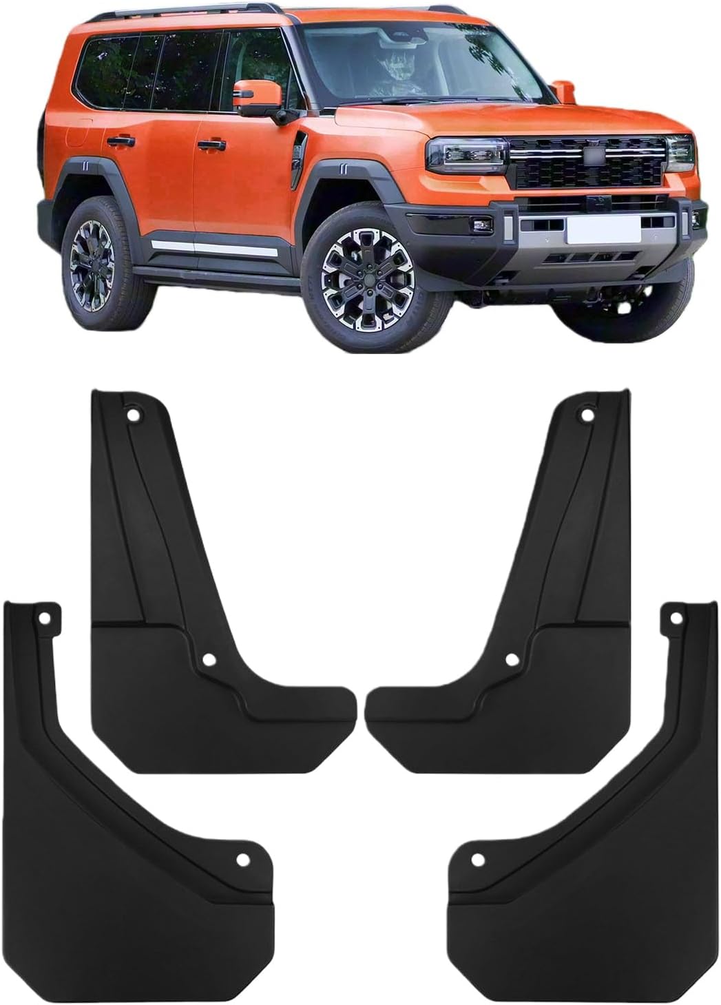 4Pcs Mud Flaps for Chery Jetour Zongheng G700 2025, Front Rear Splash Guard Fender Exterior Accessories, All Weather Tire Protector Mudguard