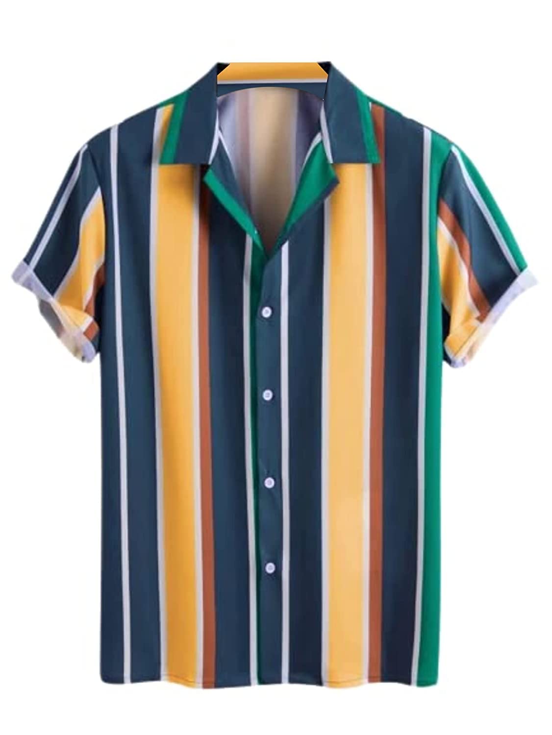 lookmark Men's Cotton Blend Stitched Printed Half Sleeve Shirt(Printed Shirt Paul-XXL)-picture-25