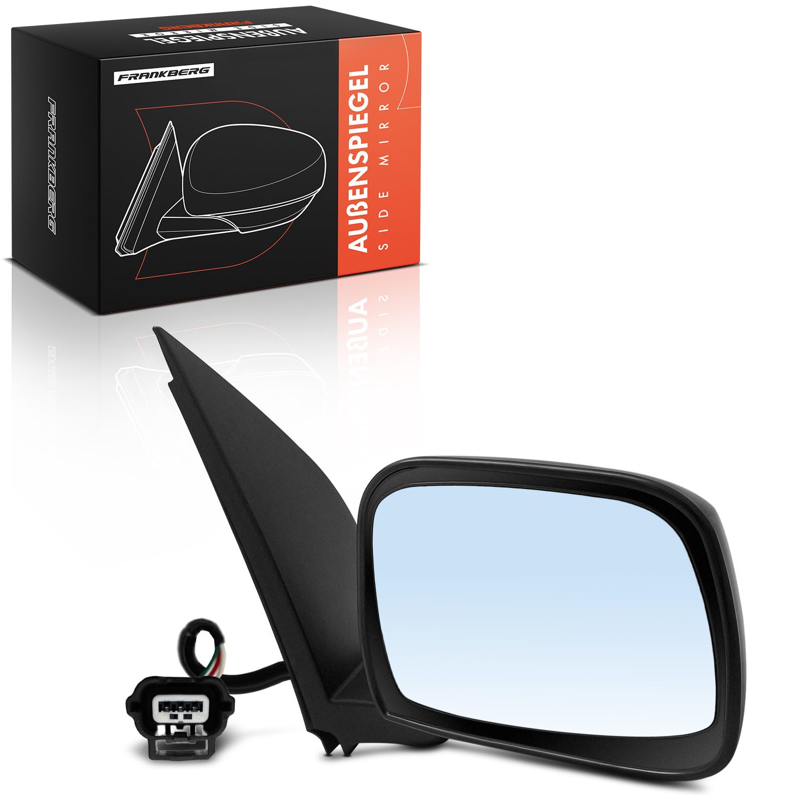 Frankberg Specchietto retrovisore esterno elettrico destro a 3 Poli | Compatibile con: Frontiera, Navara D22