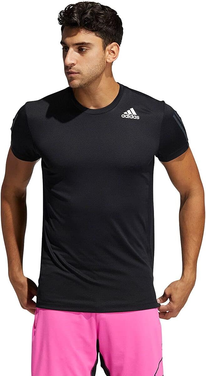 adidas Mens Heat.RDY 3-Stripes Tee