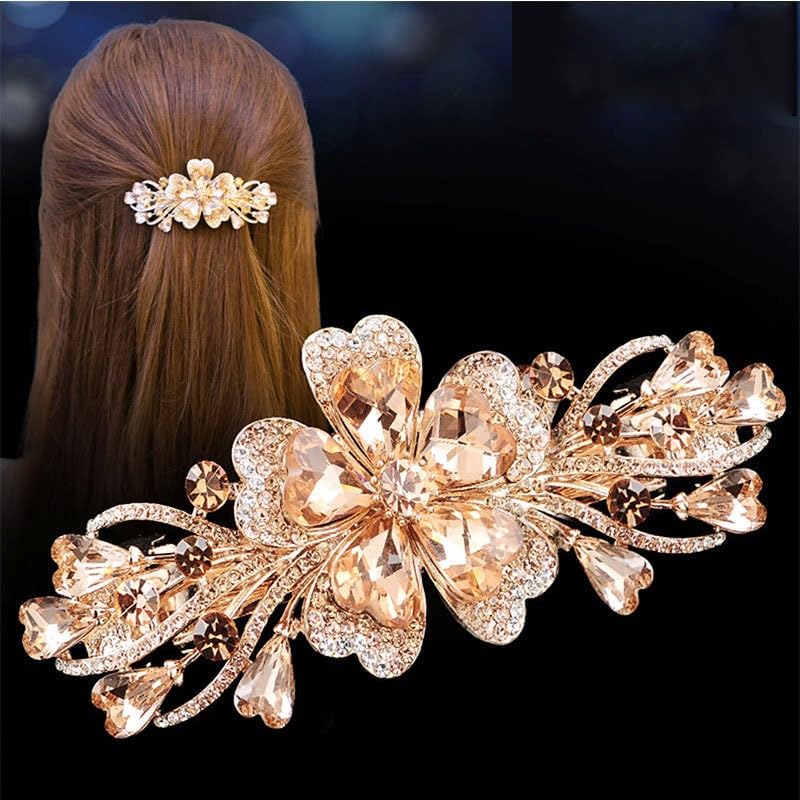 Épingle à cheveux fleur de style classique au design rétro raffiné