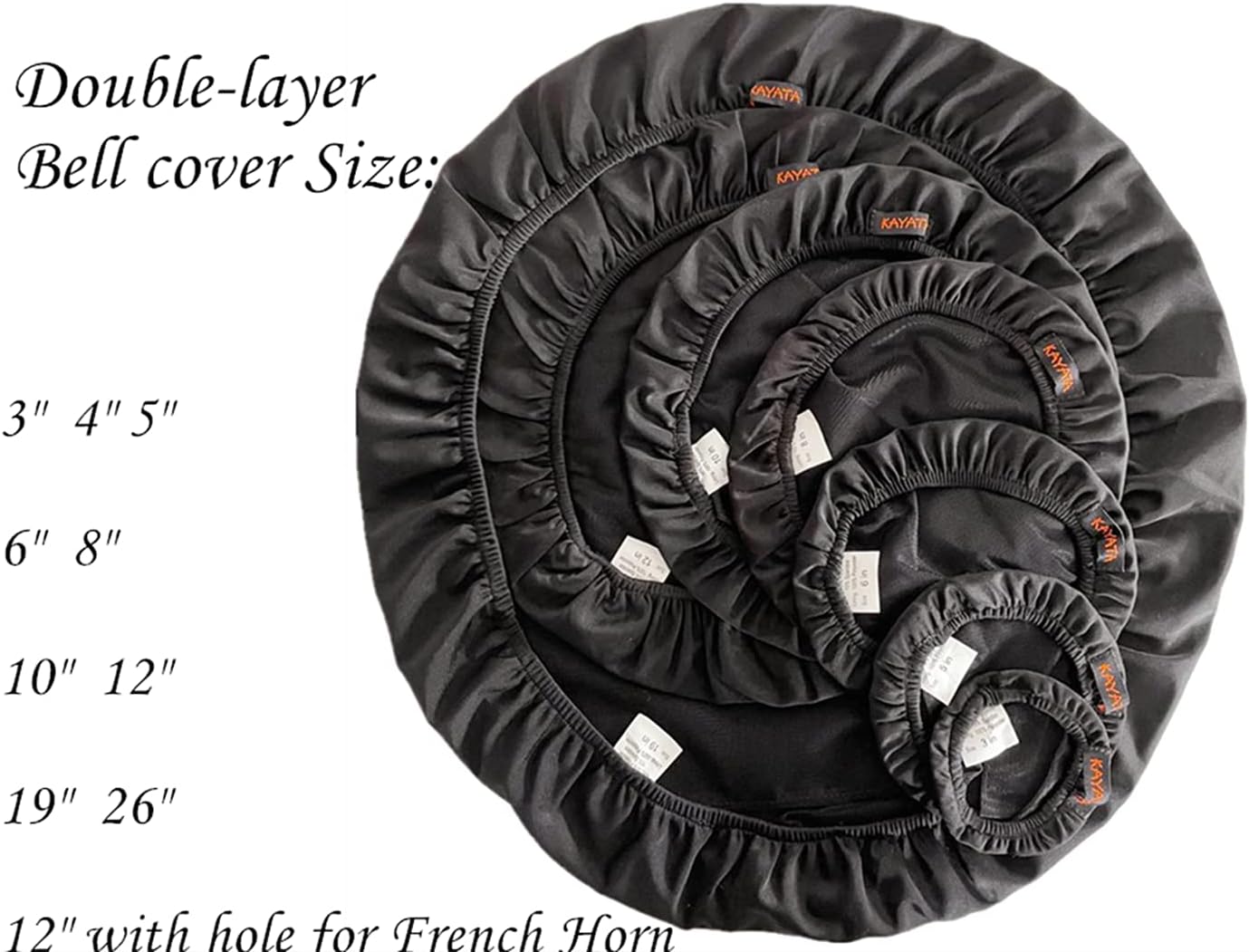 KYT Music Double-Layer Instrument Bell Cover 12''with hole,Washable and Reusable,Ideal for French Horn : Musical Instruments