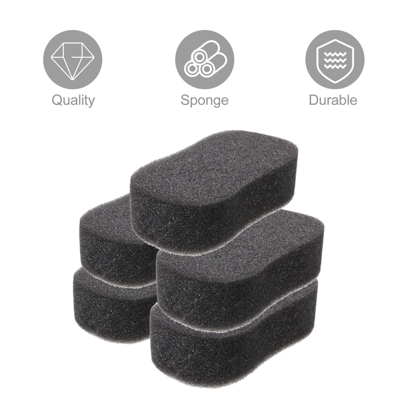 CIYODO 5Pcs Horse Grooming Sponges Soft Cleaning Sponges for Horse Bathing Sweat Dirt Removal Comfortable Grip Equestrian Care Bath Tools - Image 2