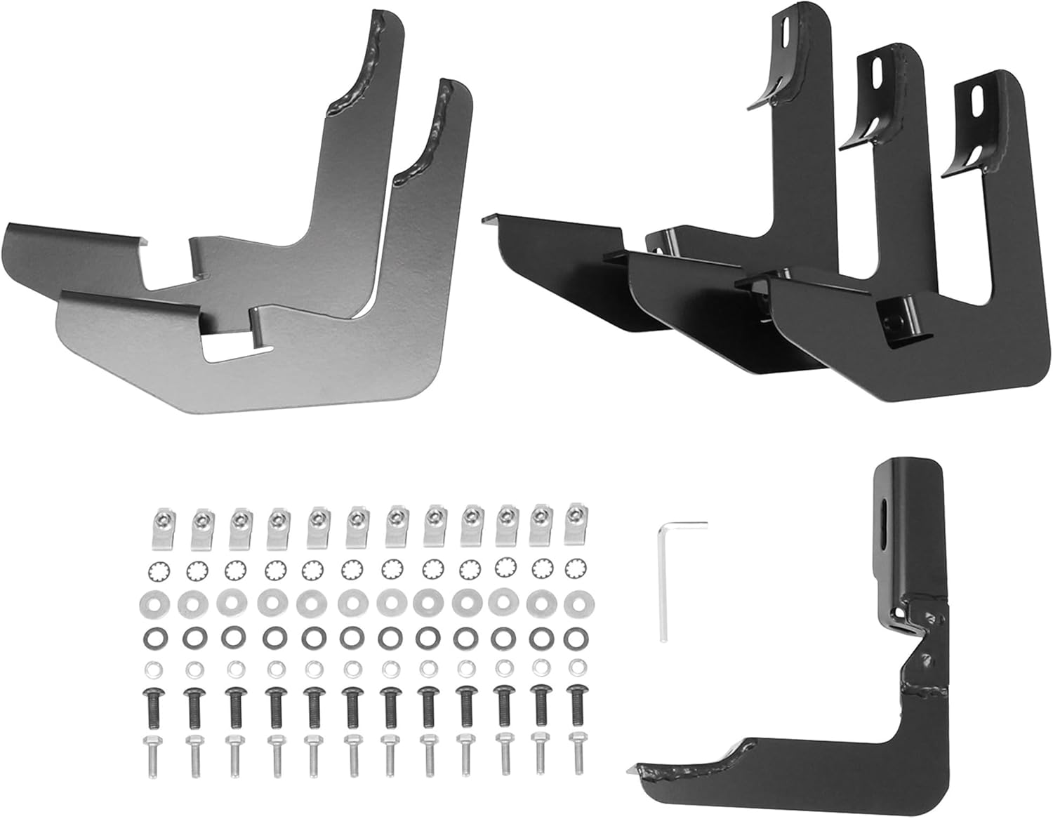 Westin 21-53715 PRO TRAXX 5 Oval Nerf Bars fits 2014-2018 Silverado Sierra 1500 2019 Silverado LD Sierra 1500 Limited 2015-2019 Silverado Sierra 2500 3500 Double Cab Black Pair