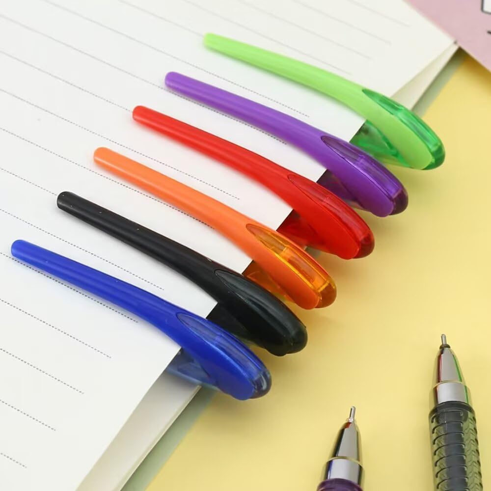 Granvoo Boligrafos Borrables Retráctile, 8 Piezas Bolígrafo Borrable, 0.5mm Bolígrafos De Gel Borrables, Boligrafo Borrable De Animales Para Niños, Estudiantes, Escuela(Negro + Azul
