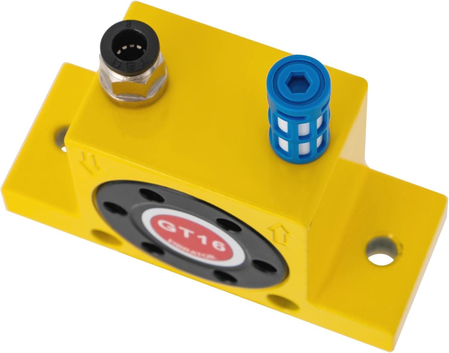 GT16 Pneumatic Air Turbine Vibrator, High Speed Pneumatic Air Rotary Vibrator, Industrial Pneumatic System Components Turbine Vibrators with Muffler, Noiseless Industrial Vibrator