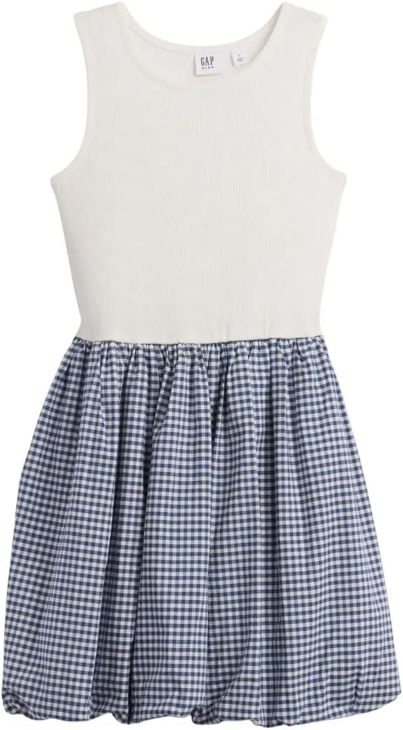 GAP Girls' Knit to Woven Bubble Dress