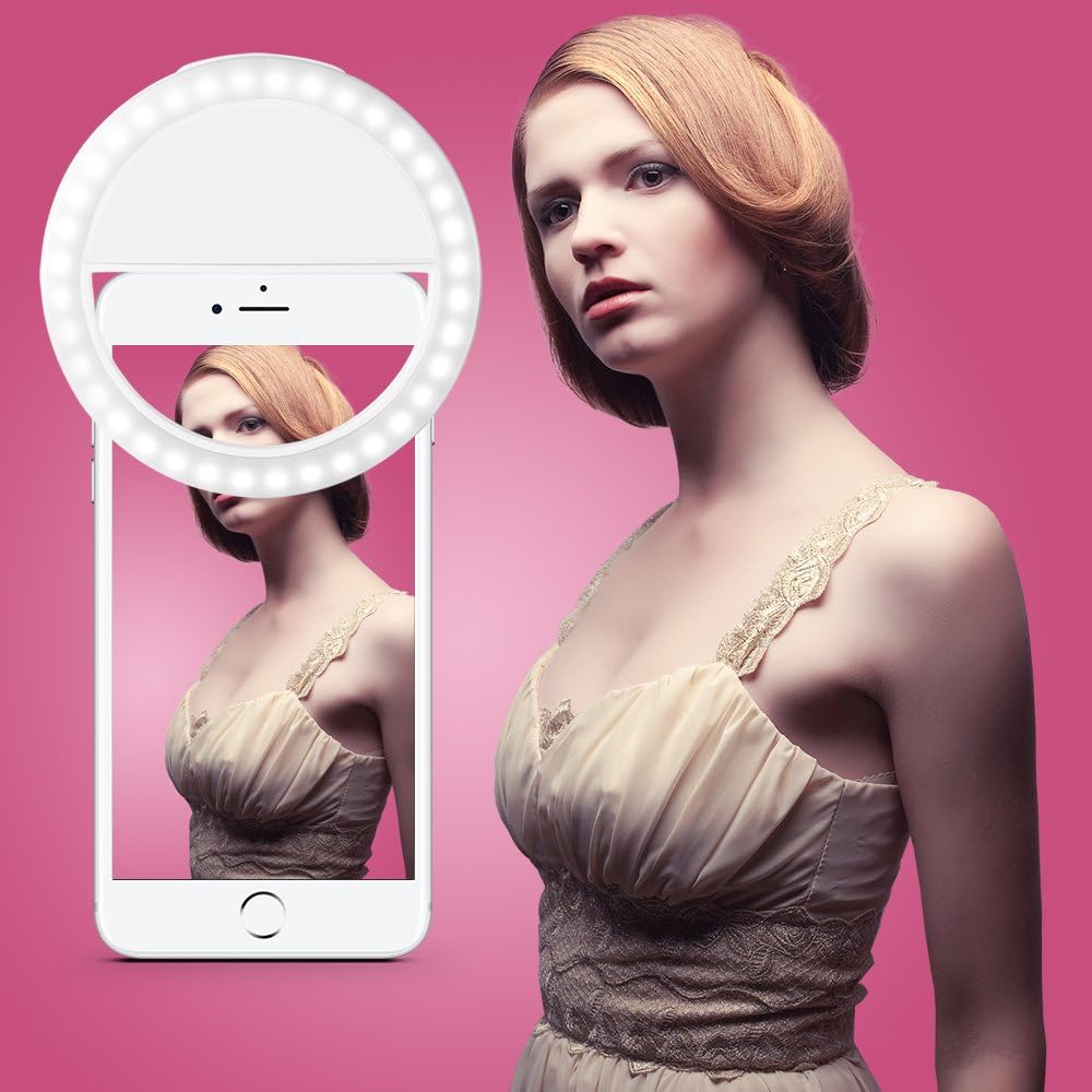 batteria ricaricabile ad anello per fotocamera con faretto