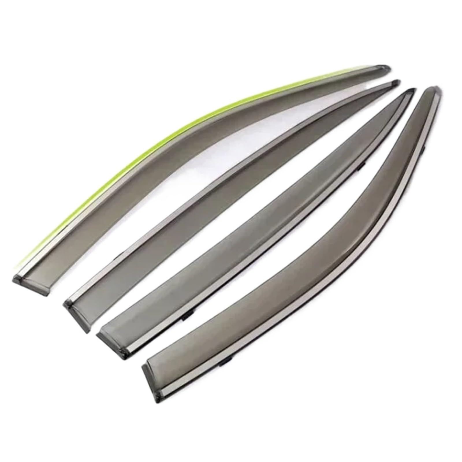 4Pcs Car Window Visor Rain Sun Awnings Guard Shelters Deflectors Weathershield Auto Accessories