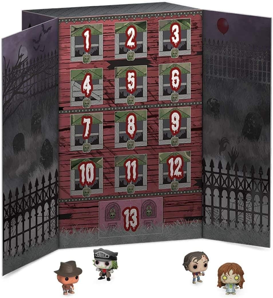 Funko Advent Calendar: 13 Day Spooky Halloween Countdown,Calendar 13 Pocket Pop Horror Franchise Vinyl Figures, Multi Color