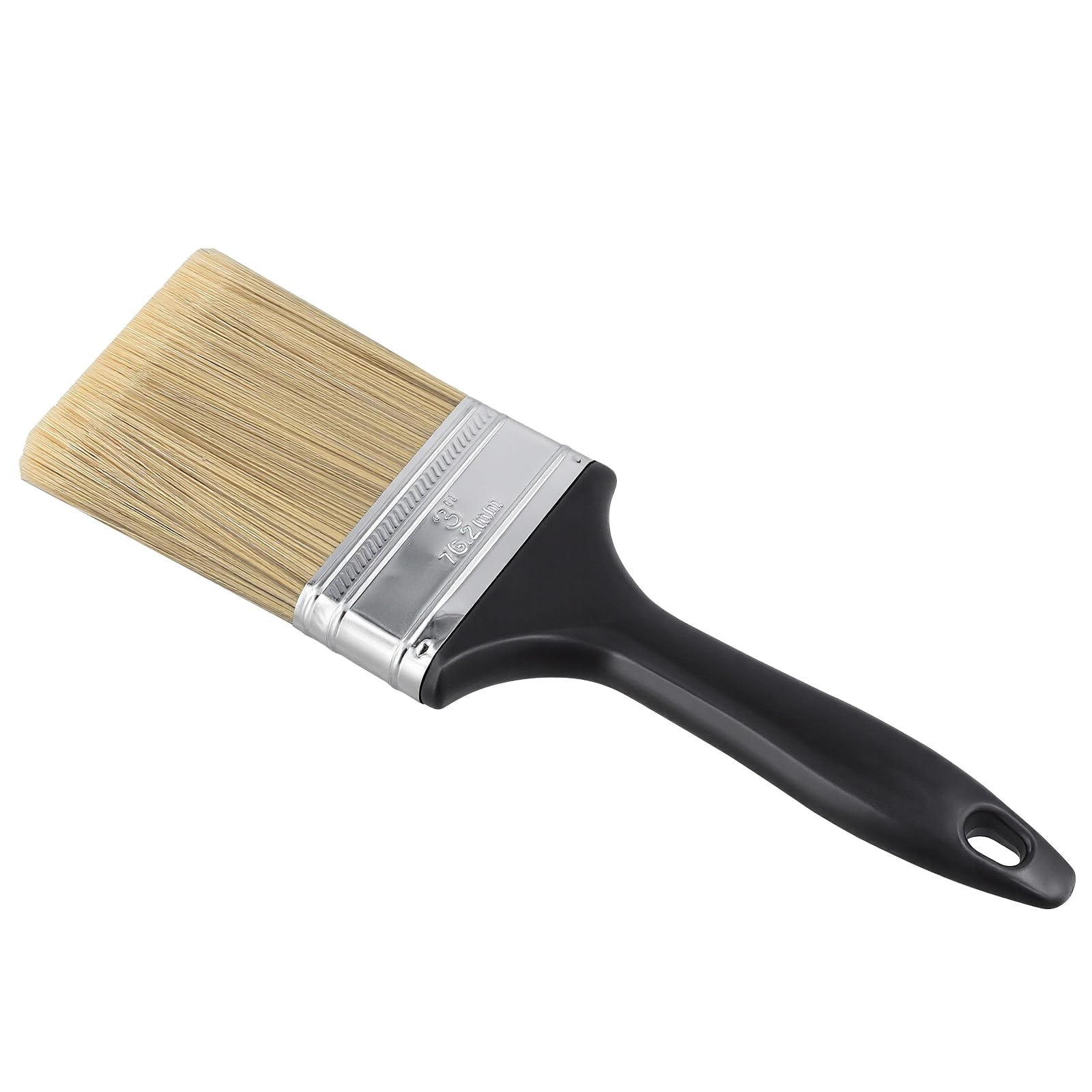 20 pinceles de pintura de 3 pulgadas, mango de plástico, pinceles de pintura de pared para pintura acrílica, muebles, vallas, madera