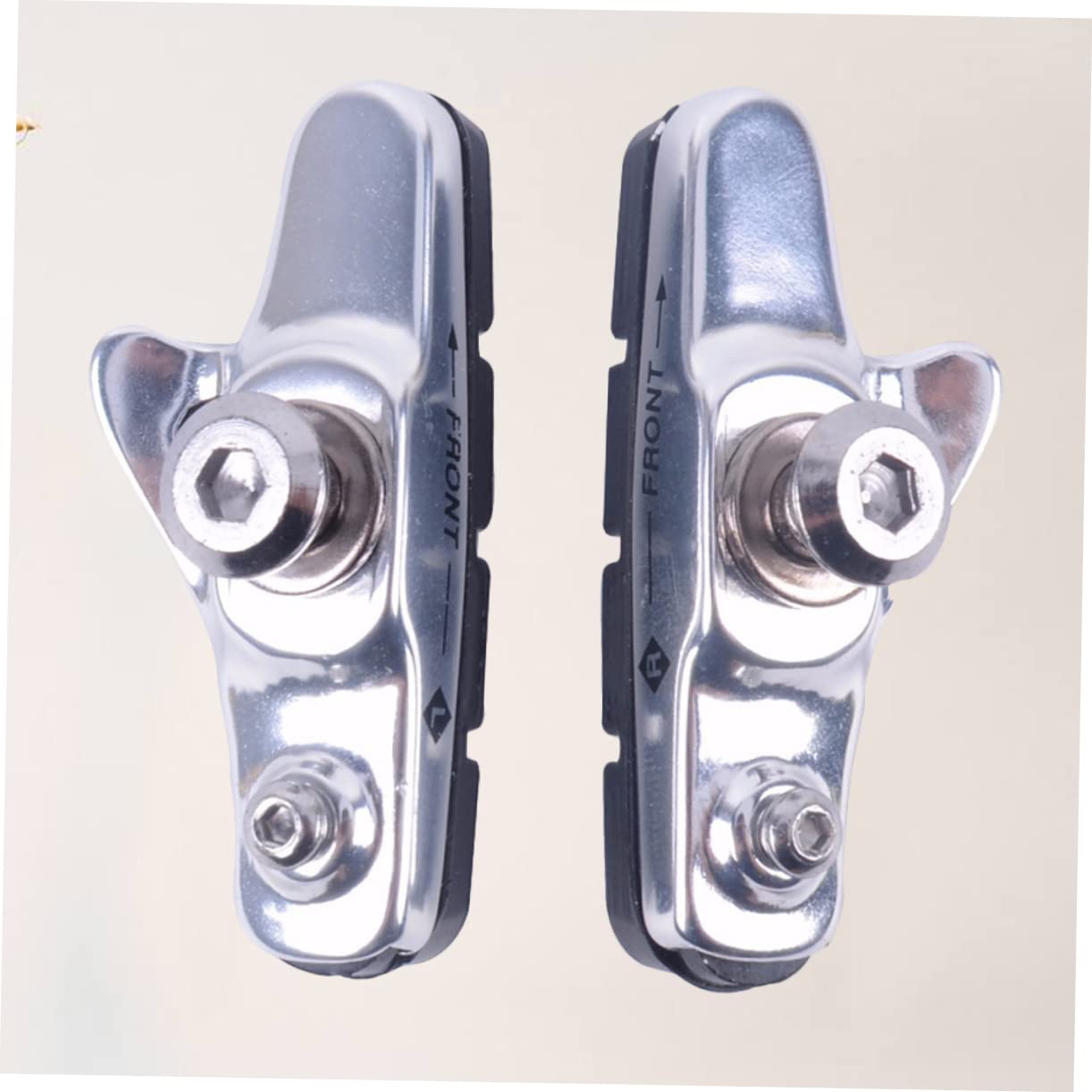 Sosoport 3paia Pastiglie Freno c per Bici Lega di Alluminio Design Curvo Resistente all Usura Adatto Bici da Corsa e Mountain Bike