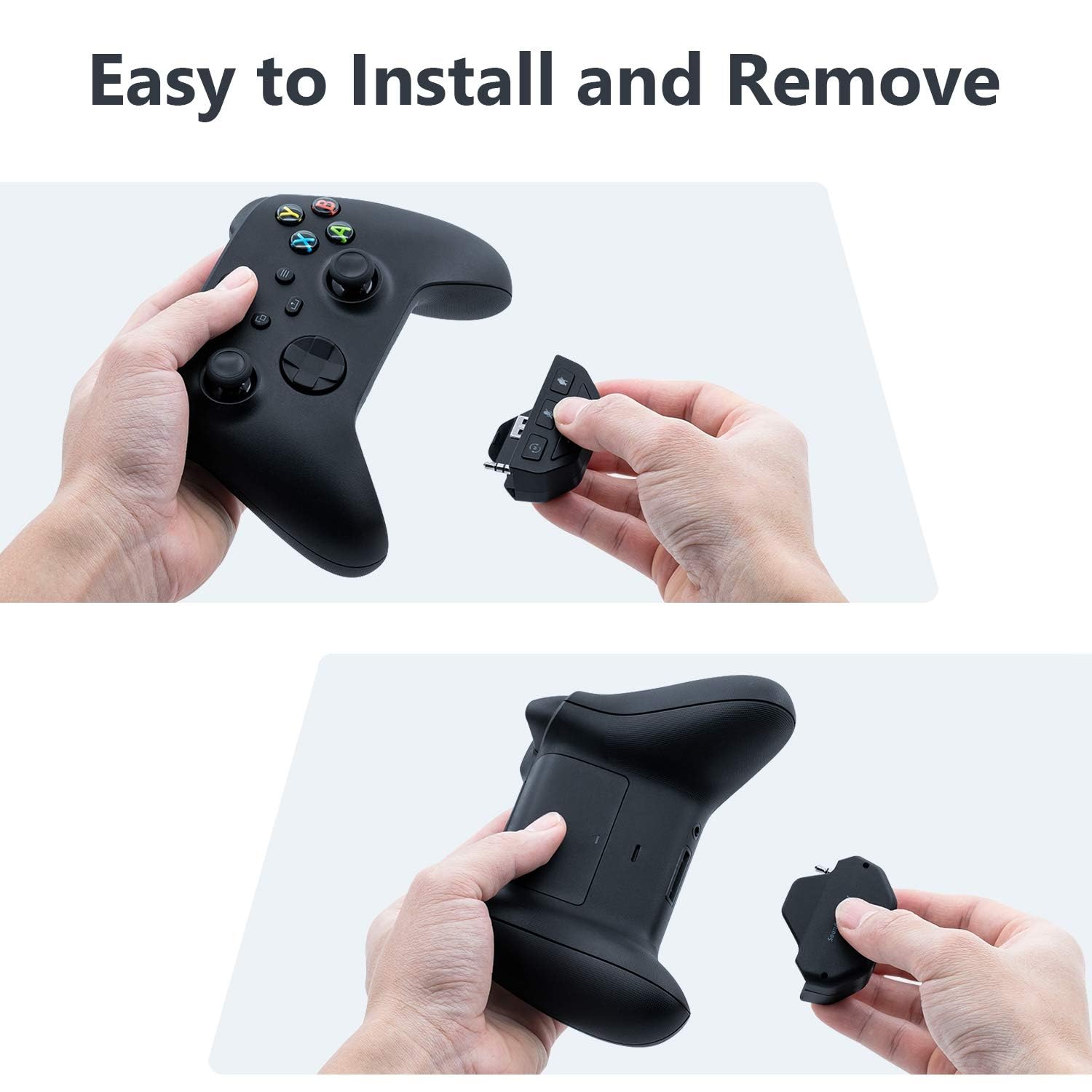 Mcbazel Adaptateur de Casque pour Xbox, amplificateur de Son pour Manette Xbox One avec Prise Jack 3,5 mm/Xbox Series S/Series X/Xbox One/Xbox Ones Controller – Noir