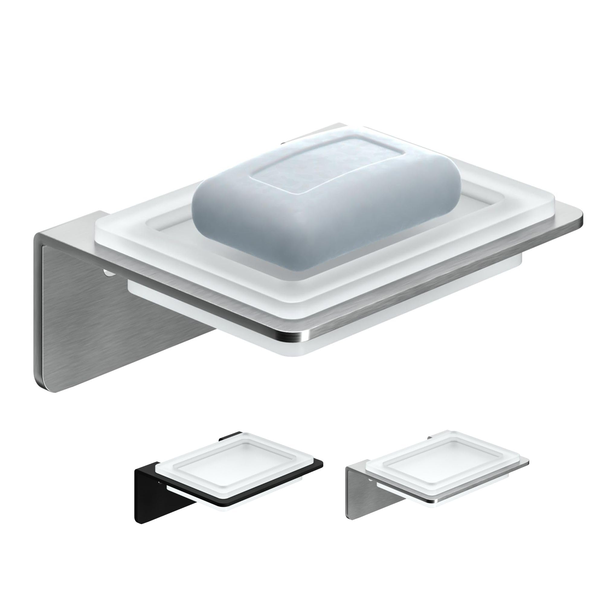 Snailhouse Portasapone Doccia Con Ventose Adesive E 2 Ganci, In Acciaio Inox 18/8, Oro, Rimovibile E Facile Da Installare