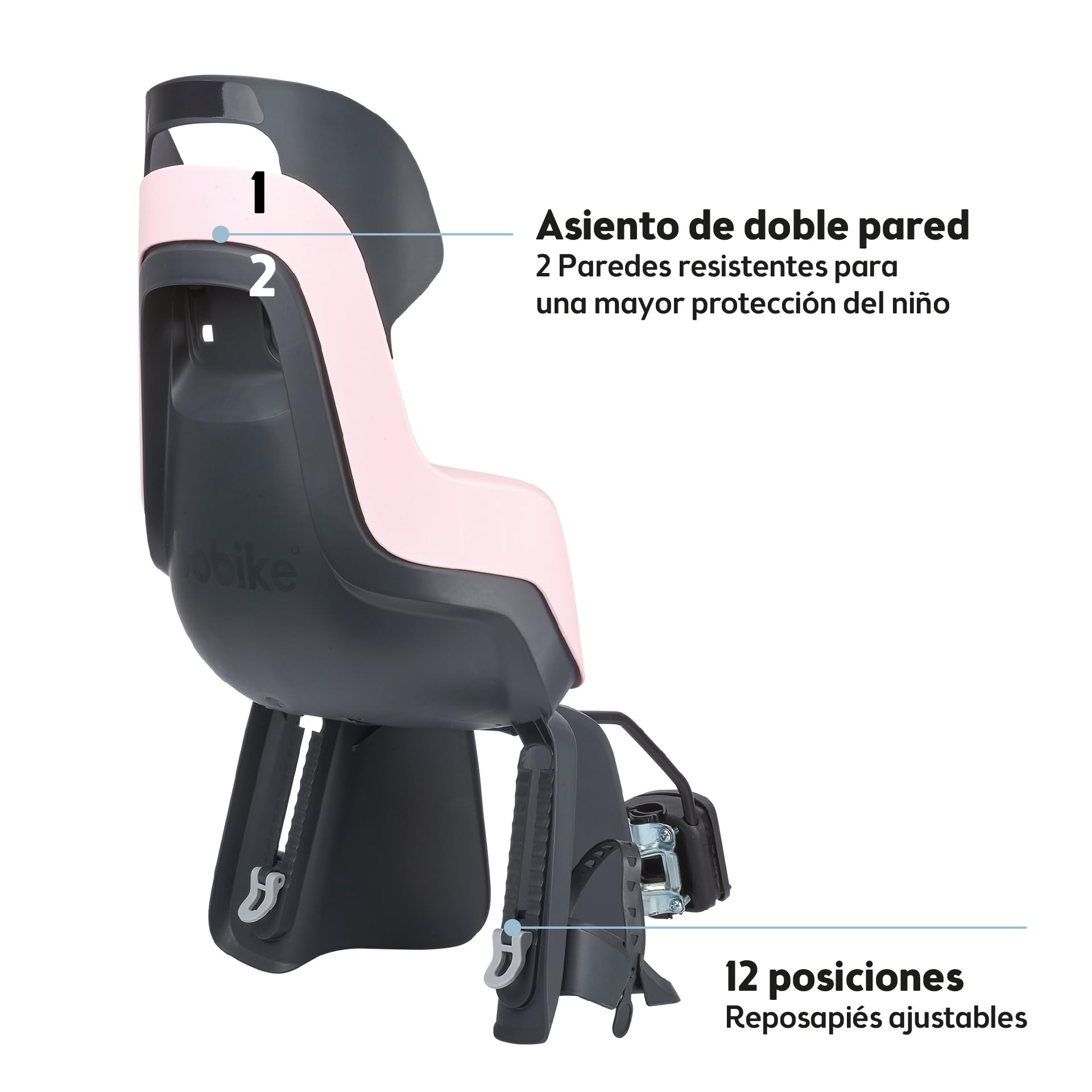 Bobike Baby Seat Go Frames - Silla Trasera Unisex-Baby