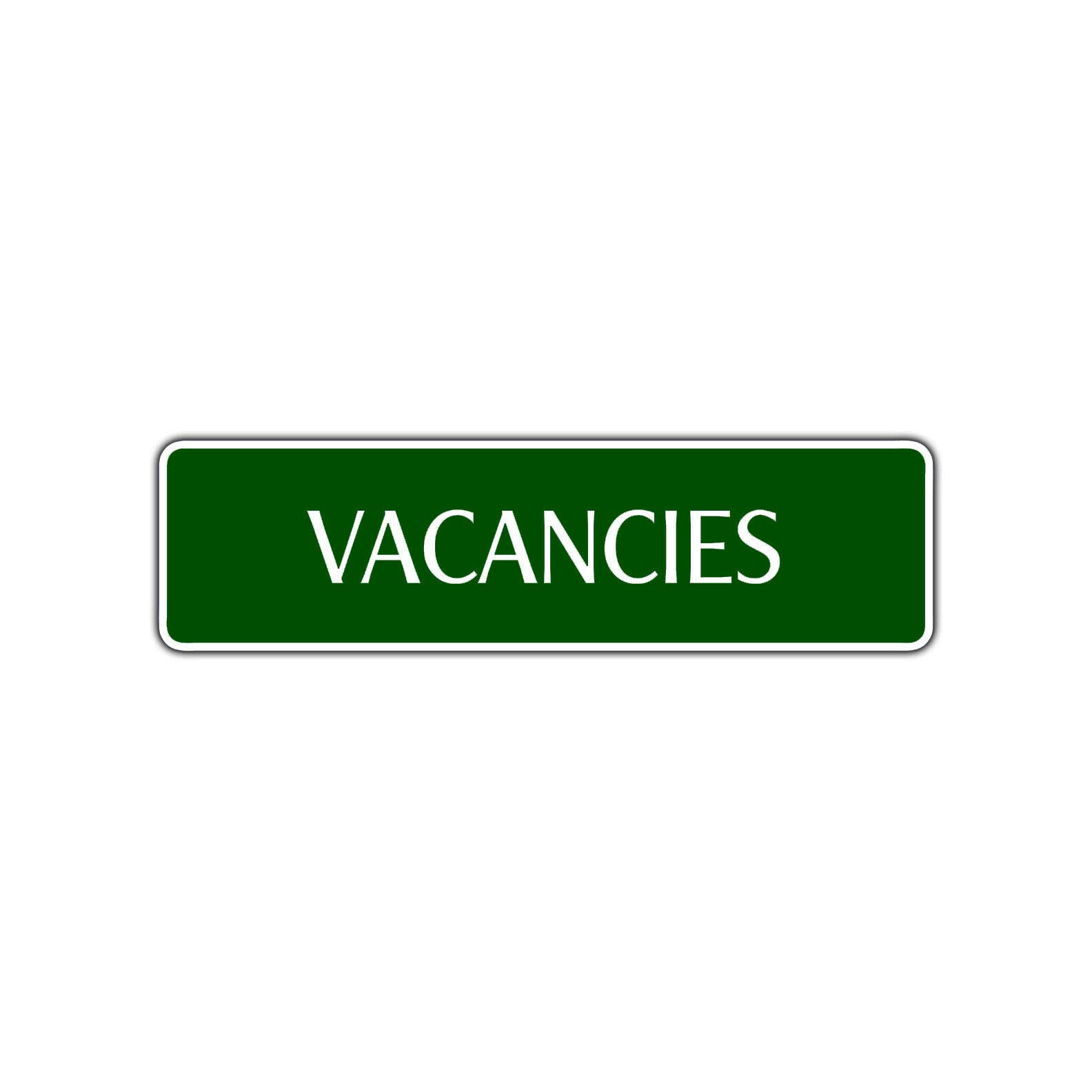 Biopracess Warningsigna7030 Vacancies Office Store Hotel Wall Art Decor Novelty Street Aluminum Metal Sign Street Sign 4X16 Inches
