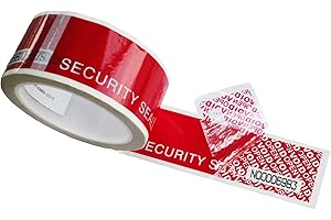 TamperSeals Group Ultra-thick Precut Serial Numbered Red Security Tape
