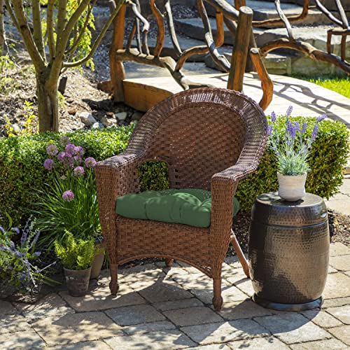 Image of Arden Indoor /Outdoor Rocking Chair Or Wicker Chair Cushion, 2-Pack, 20 x 18, Water Repellent, Rain Proof, Fade Resistant Cushion for Rocking Or Rounded Back Chair