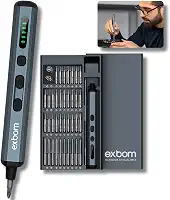 Mini Parafusadeira Elétrica Recarregável, Caneta Compacta de Precisão, Kit de Ferramentas Chave de Elétrica de Precisão 68 em 1, 64 Bits e 4 Acessórios, Multitarefas, para Manutenções Diversas