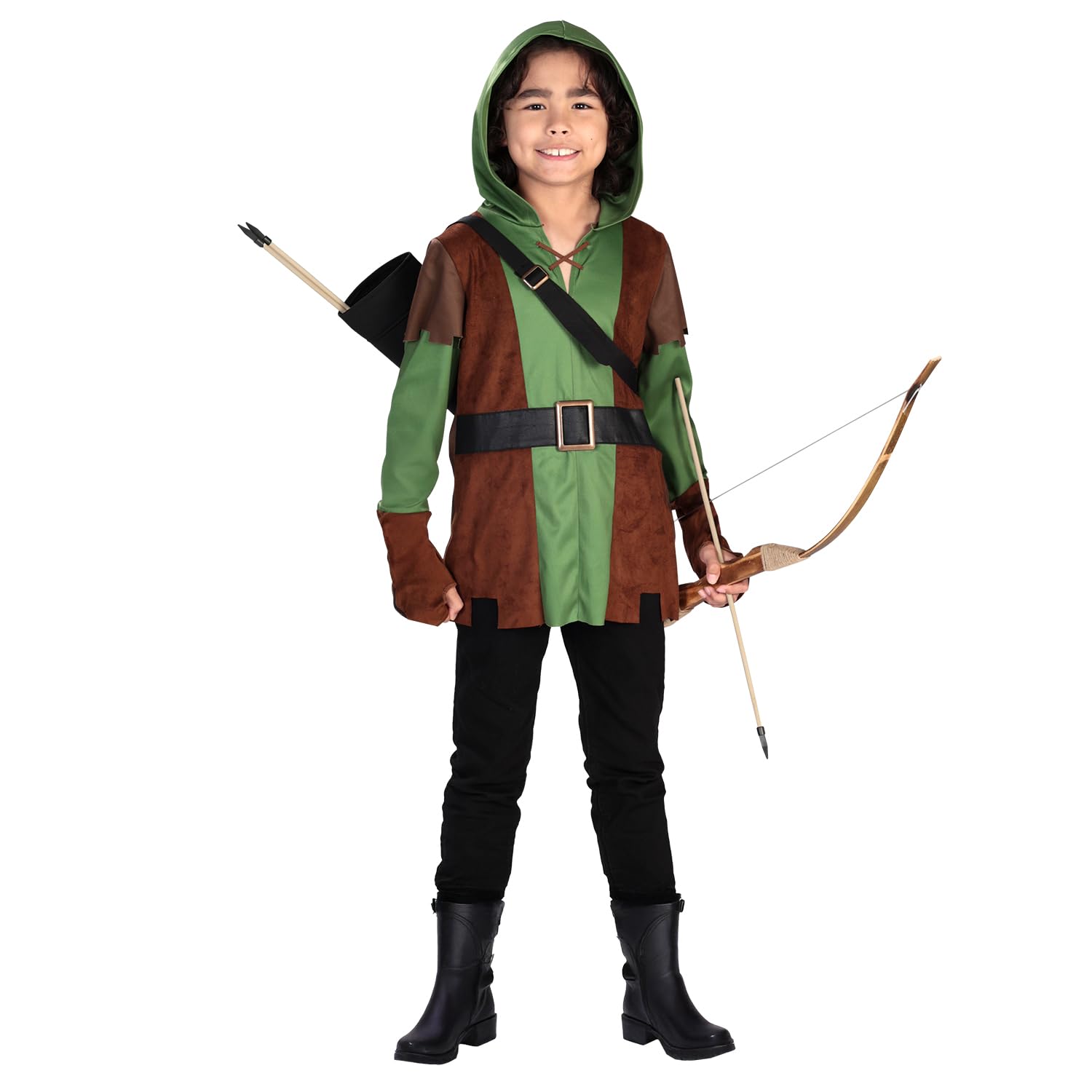 Riethmüller Children's Costume Hero from the Forest – Carnival Costume & Fancy Dress Costume for Boys & Girls from 8-10 Years – Fancy Dress & Children's Costume