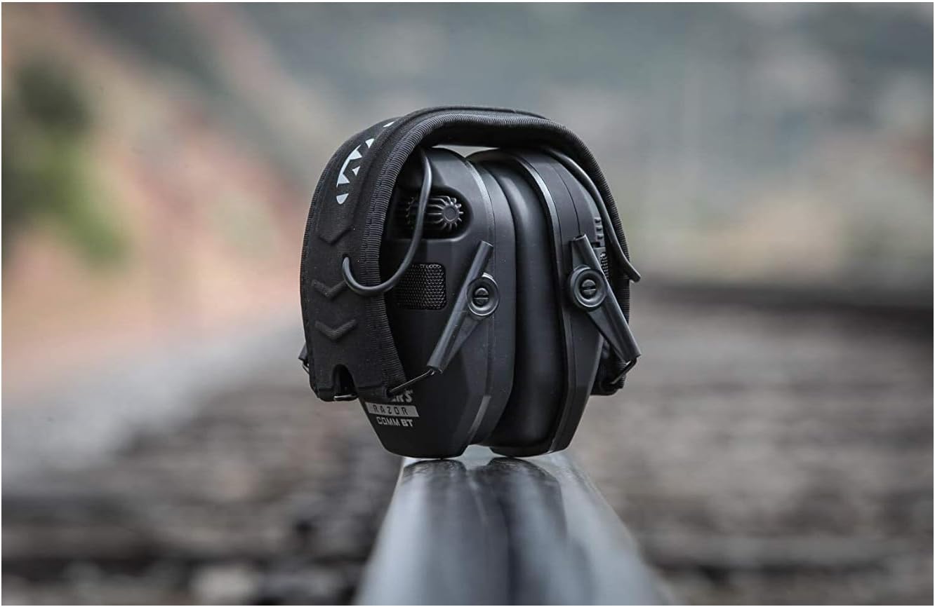 WALKER'S Razor Electronic Quad 4 Mics 23dB NRR Hearing Protection Sound Enhancing Hunting Shooting Earmuffs ,2 AAA Batteries - Image 4