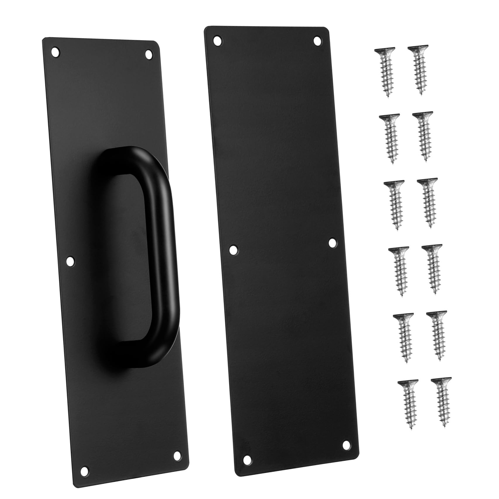KOMBIUDA Maniglia Per Porta Scorrevole Maniglia Tirante Per Porta Da Fienile Piastra Di Trazione e Spinta in Acciaio Inox