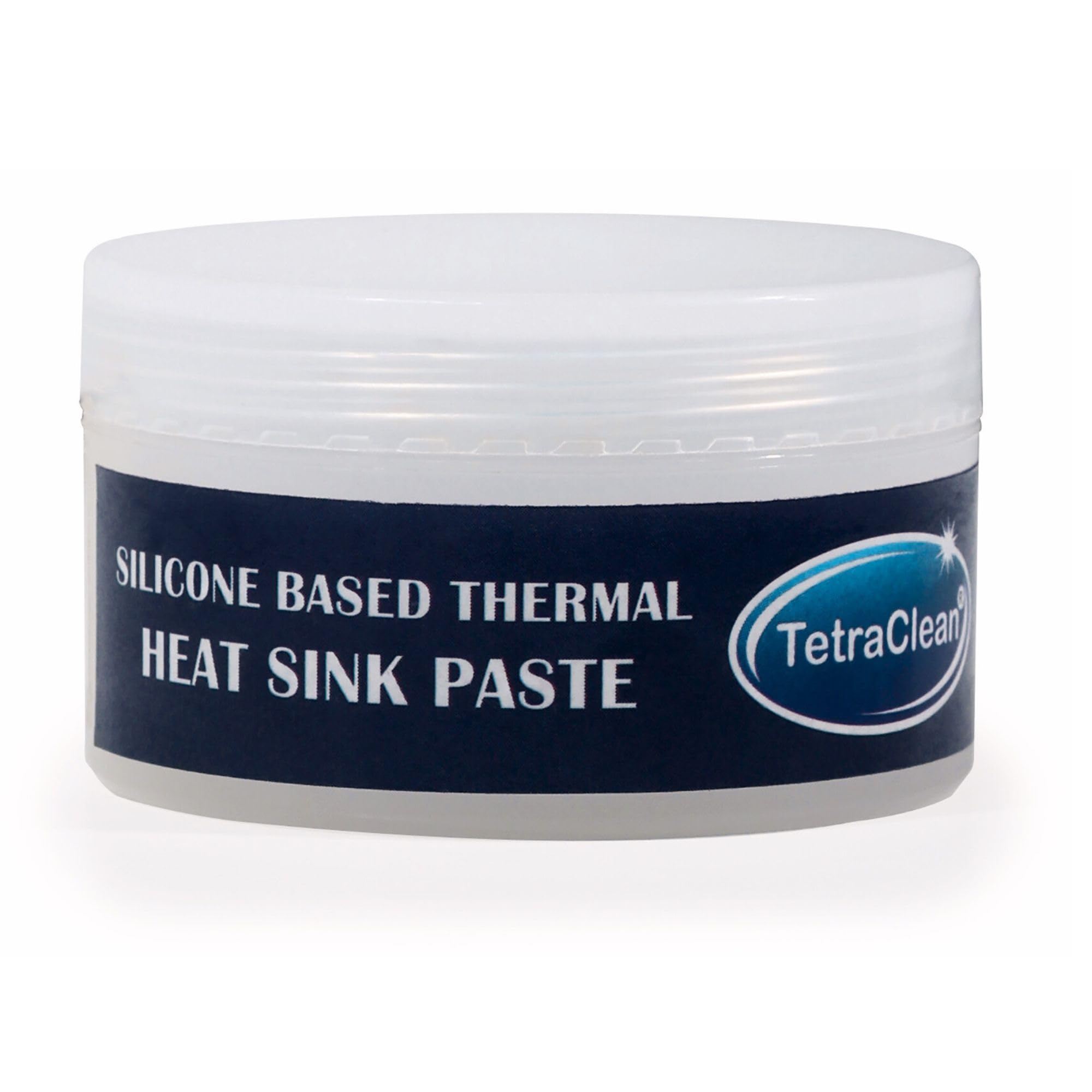 TetraClean Silicone Based Thermal Heat Sink Paste, CPU Cooling Compound, Metal Oxide Based, Computer Chip Heat Dissipation 50g-image-1