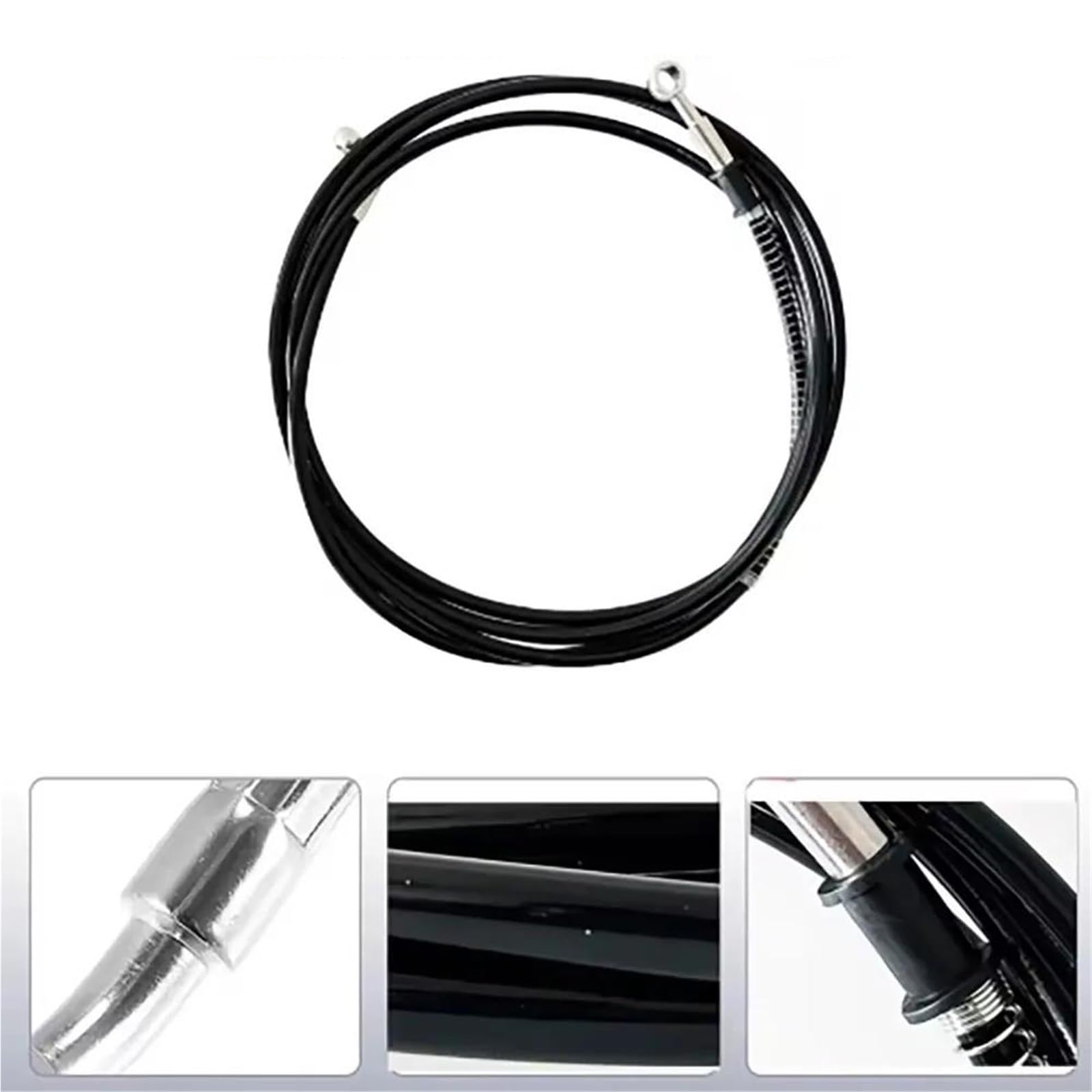 Línea de Embrague y Freno Cable De Freno para Motocicleta, Manguera Embrague, 30-350 Cm, M8-M10, Tubo Aceite Hidráulico, 90°-90°, Accesorios(3500mm)
