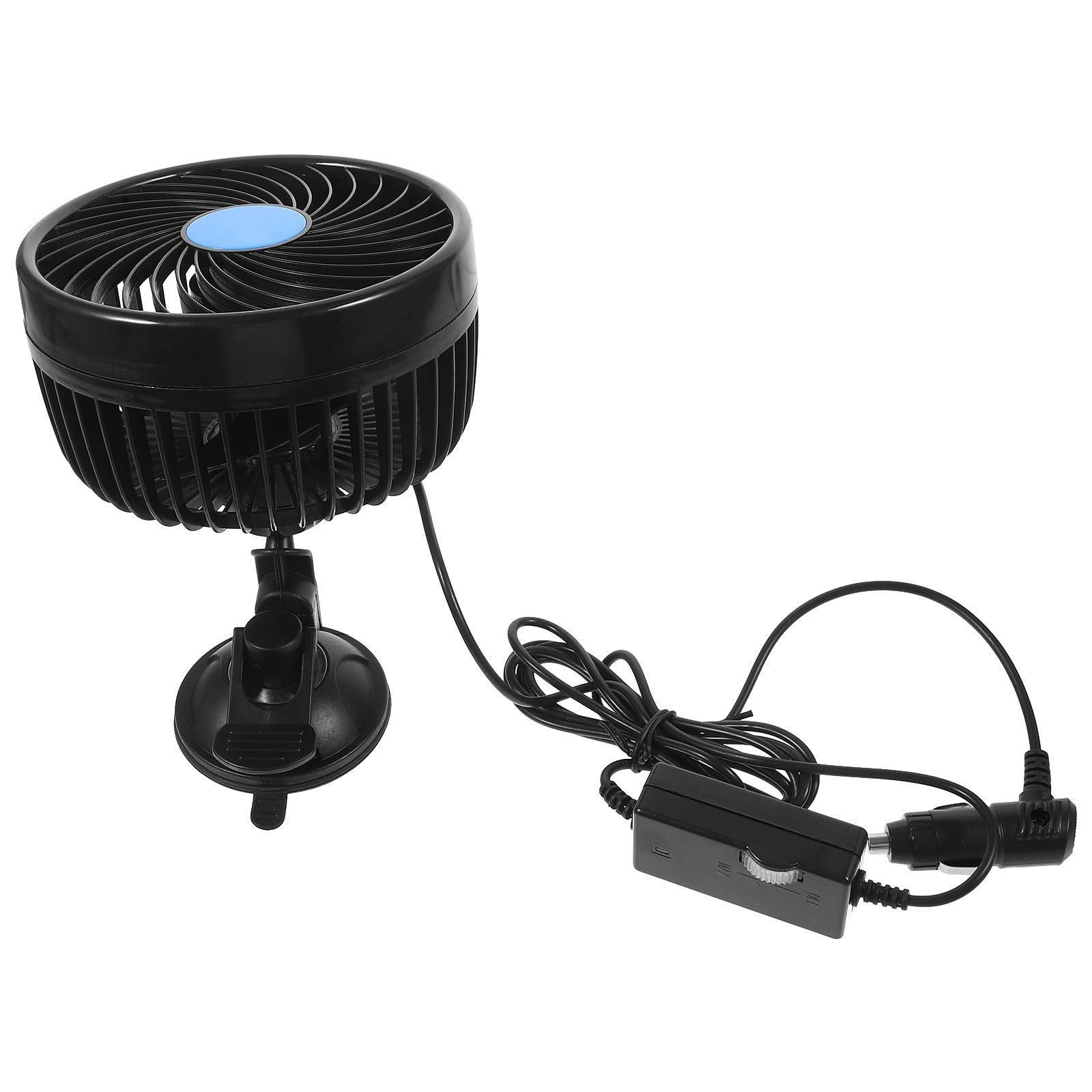TOYANDONA Ventilador para Coche de 6 Pulgadas Ventosa y Control 12v Abs
