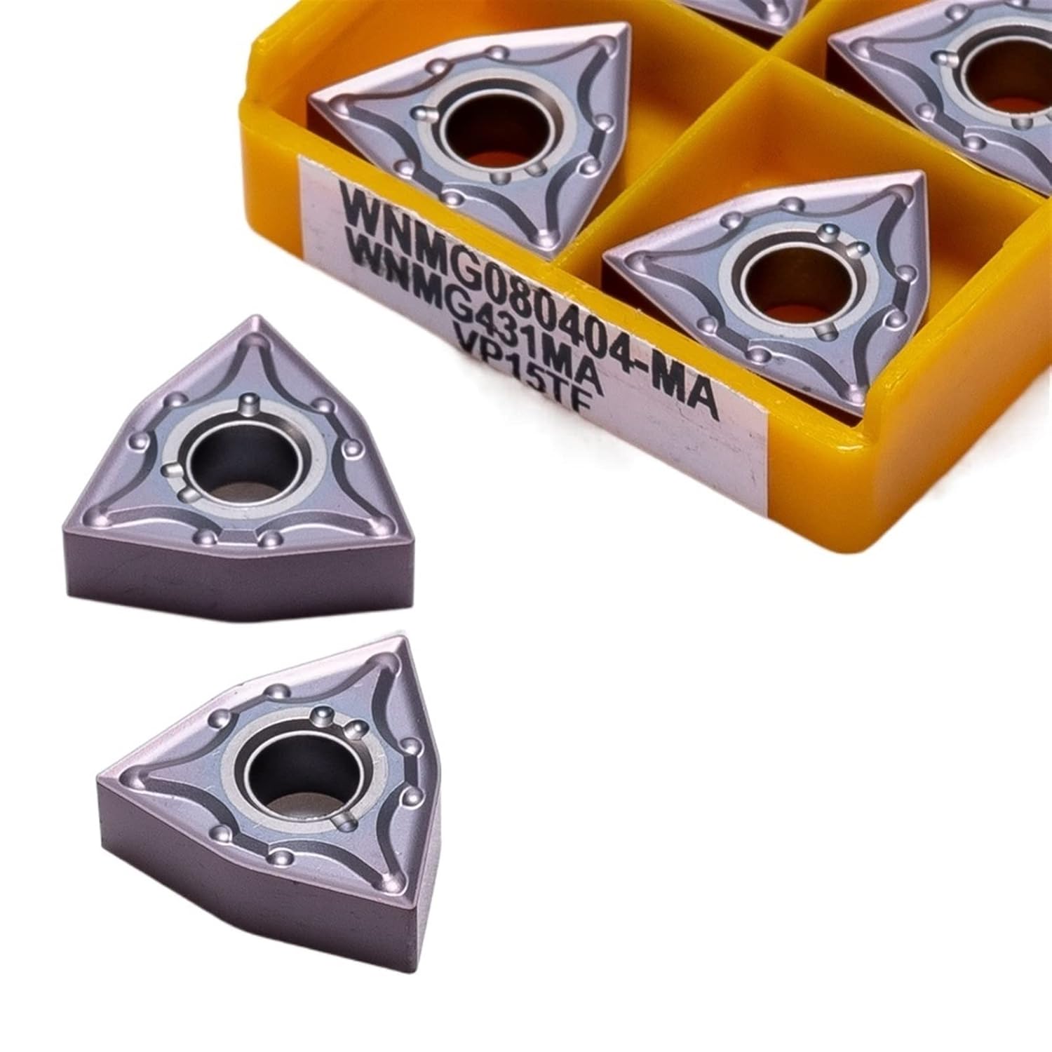 Indexable Carbide Lathe Tool WNMG080408 WNMG080404 MA 735 15TF External Turning Tools Carbide Inserts Cutting Tool(WNMG080408 MA 735)