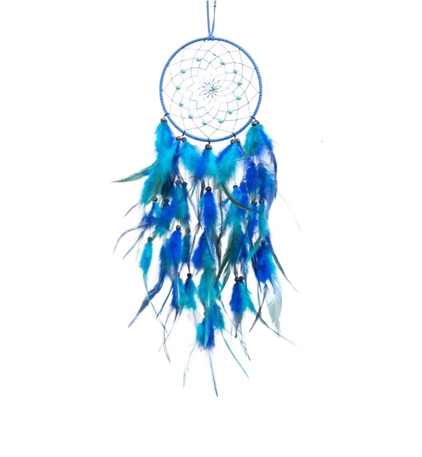 2PCS Dream Catcher Hanging Decoration Handmade Feather Wind Chimes Pendant For Living Room Bedroom for Bedroom