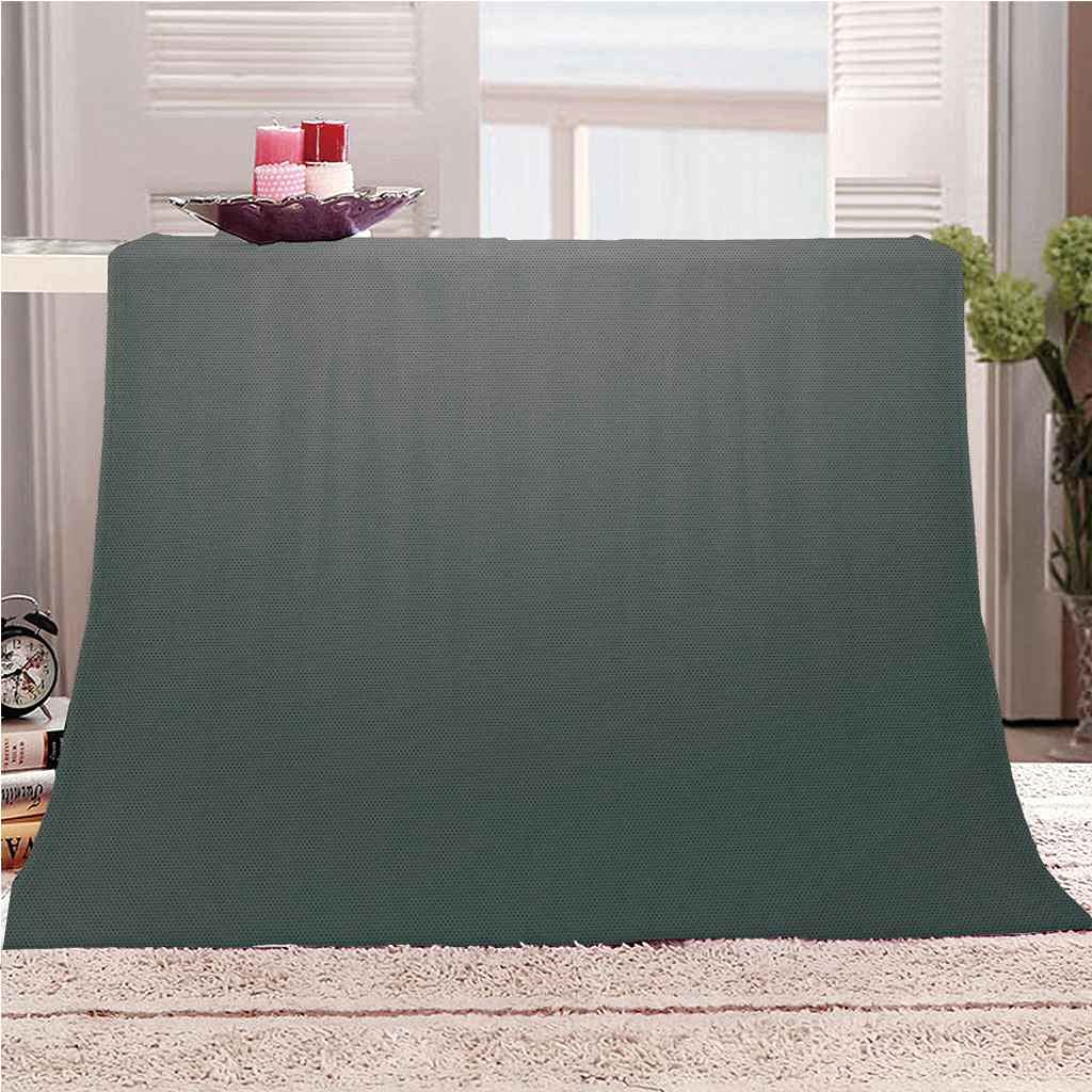 Couverture flanelle microfibre haut de gamme au motif d'art gris et toucher soie 130x150cm