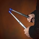 Electronic drum stick featuring multi-color illumination variable sound response rock simulation Suitable for children