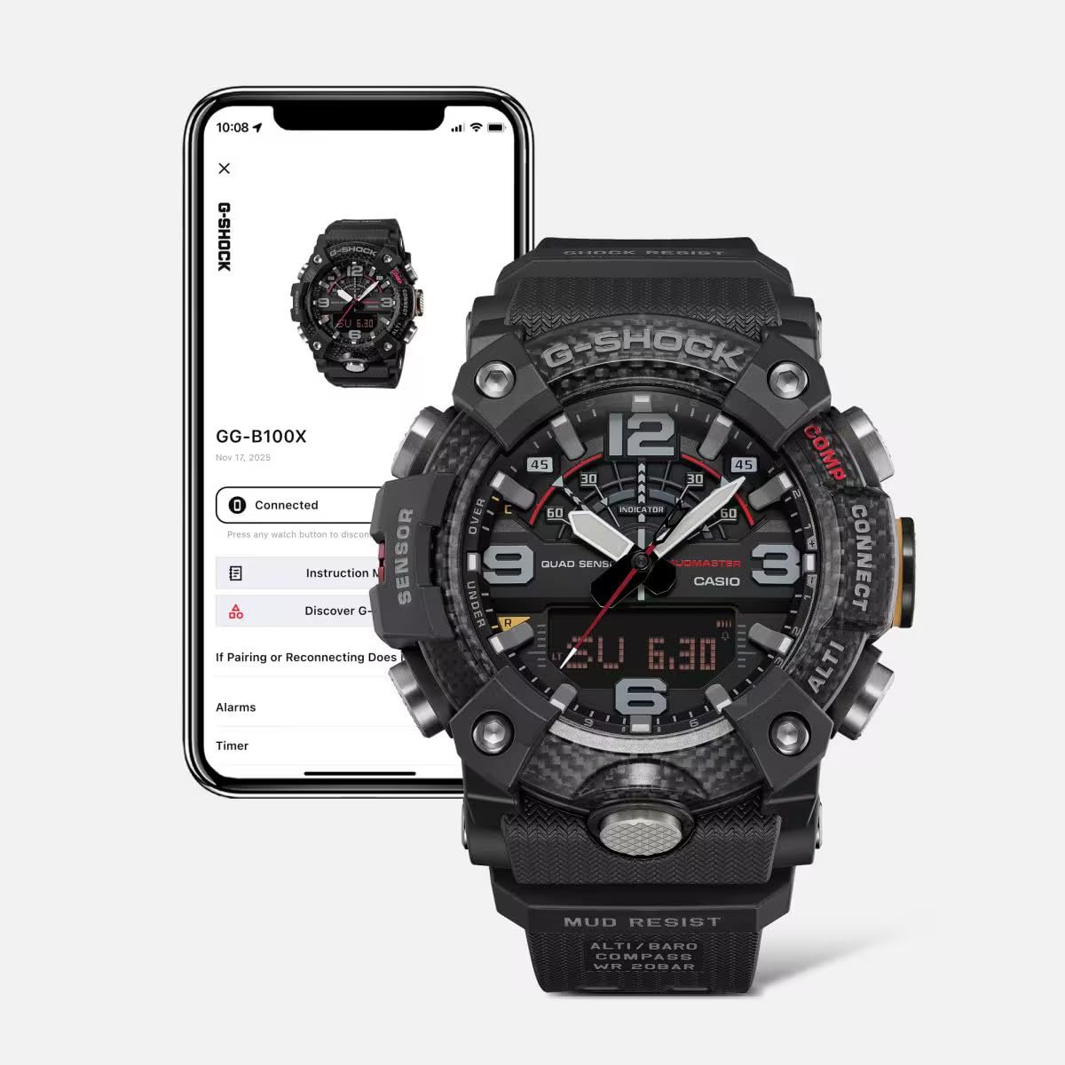 Casio Herren Analog Digital Quarz Armbanduhr G-Shock Master of G Mudmaster