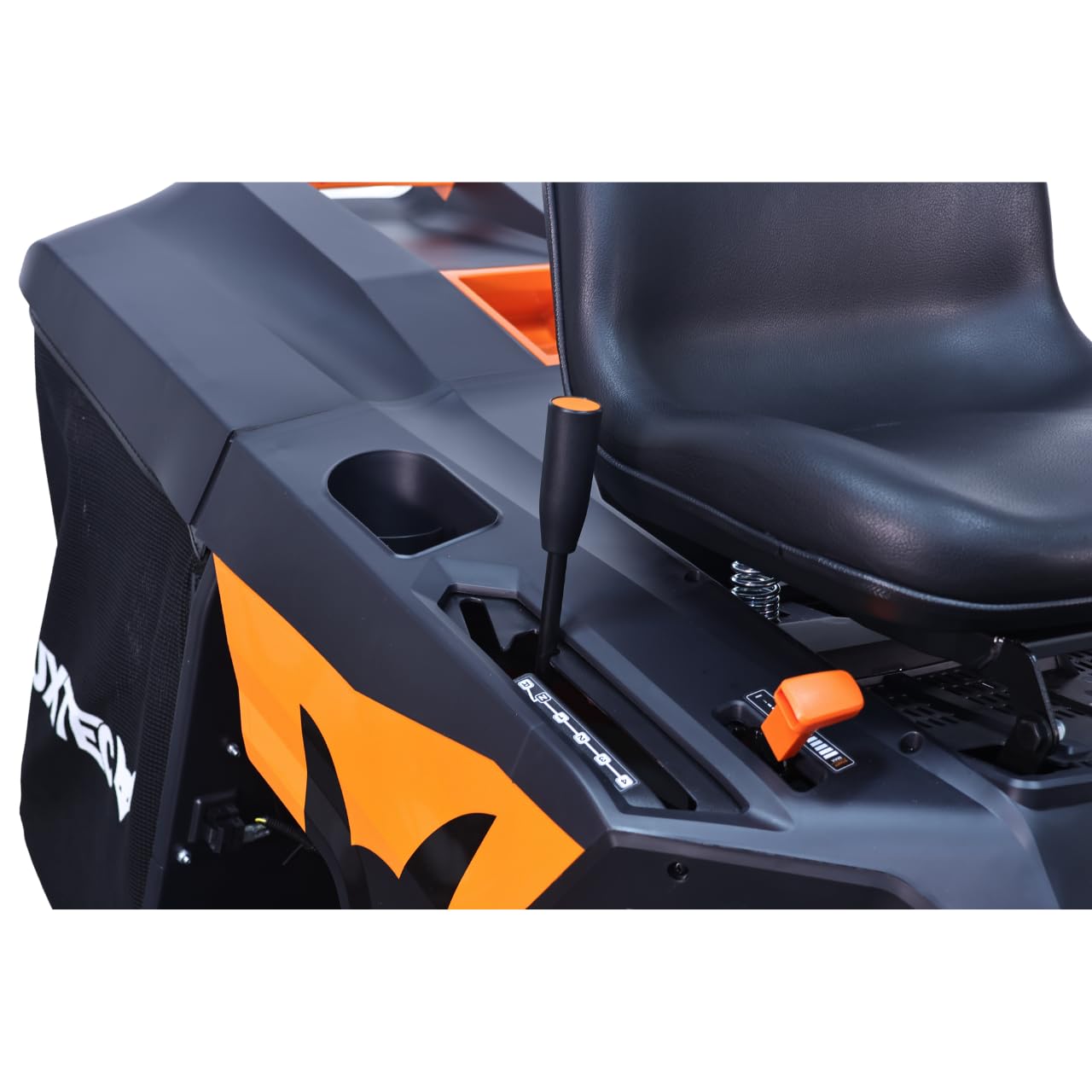 Tondeuse Thermique autoportée FUXTEC FX-RMR66, Tracteur de pelouse eStart, 2500 m2, Largeur de Coupe 66 cm, 6 CV, bac 150 L, Hauteur de Coupe réglable, pour Grandes Surfaces